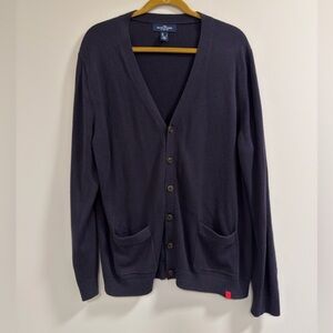 The OutFitters by Lands end  Navy Cardigan Sweater for Verizon